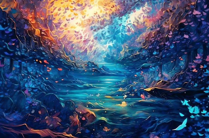 蓝色闪亮亮片黑色背景插画手绘摄影图像商务科,插画/手绘图,插画/手绘图库,插画/手绘图下载,插画/手绘